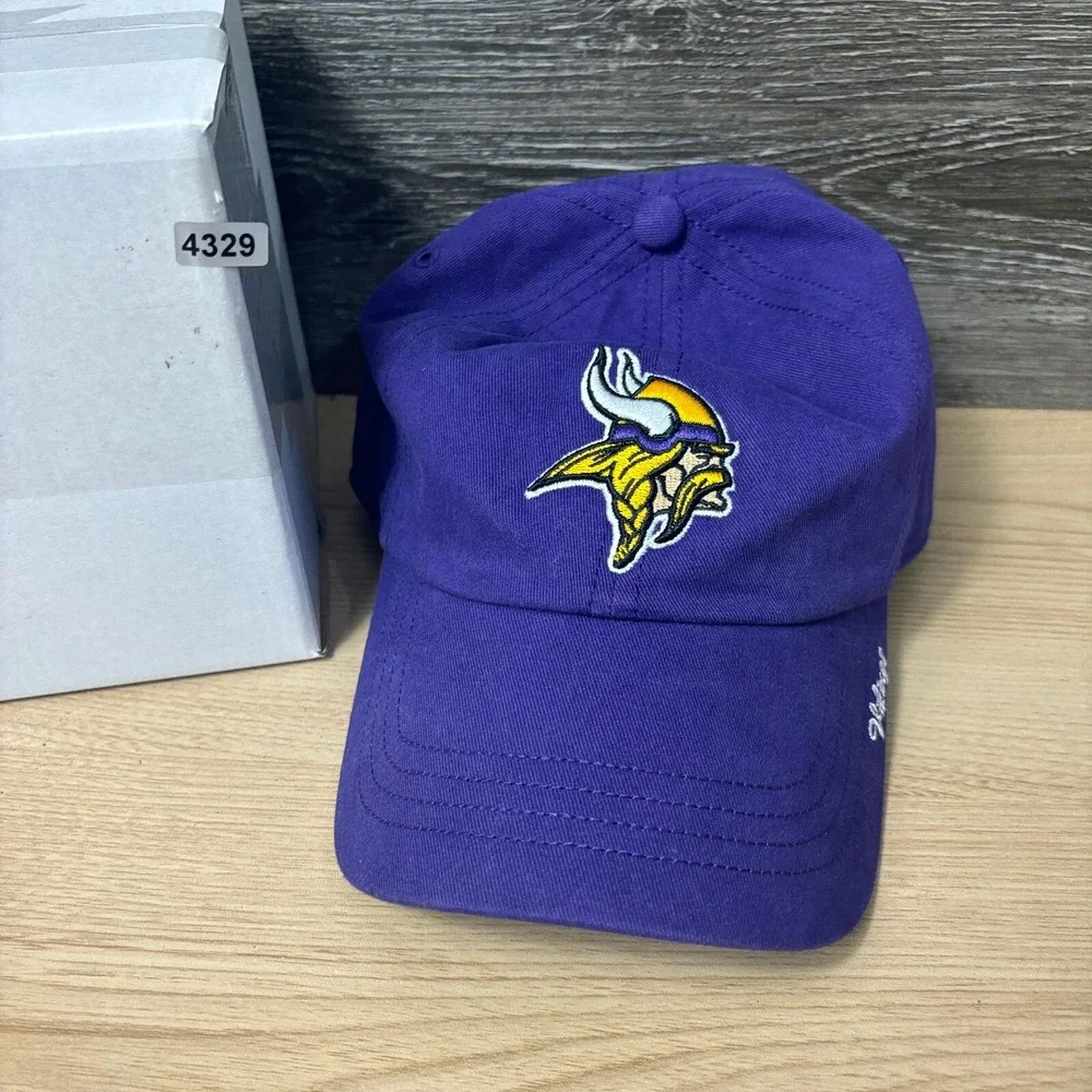 Minnesota‎ Vikings Hat Cap Strap Back Womens Purple NFL Football '47 Adjustable